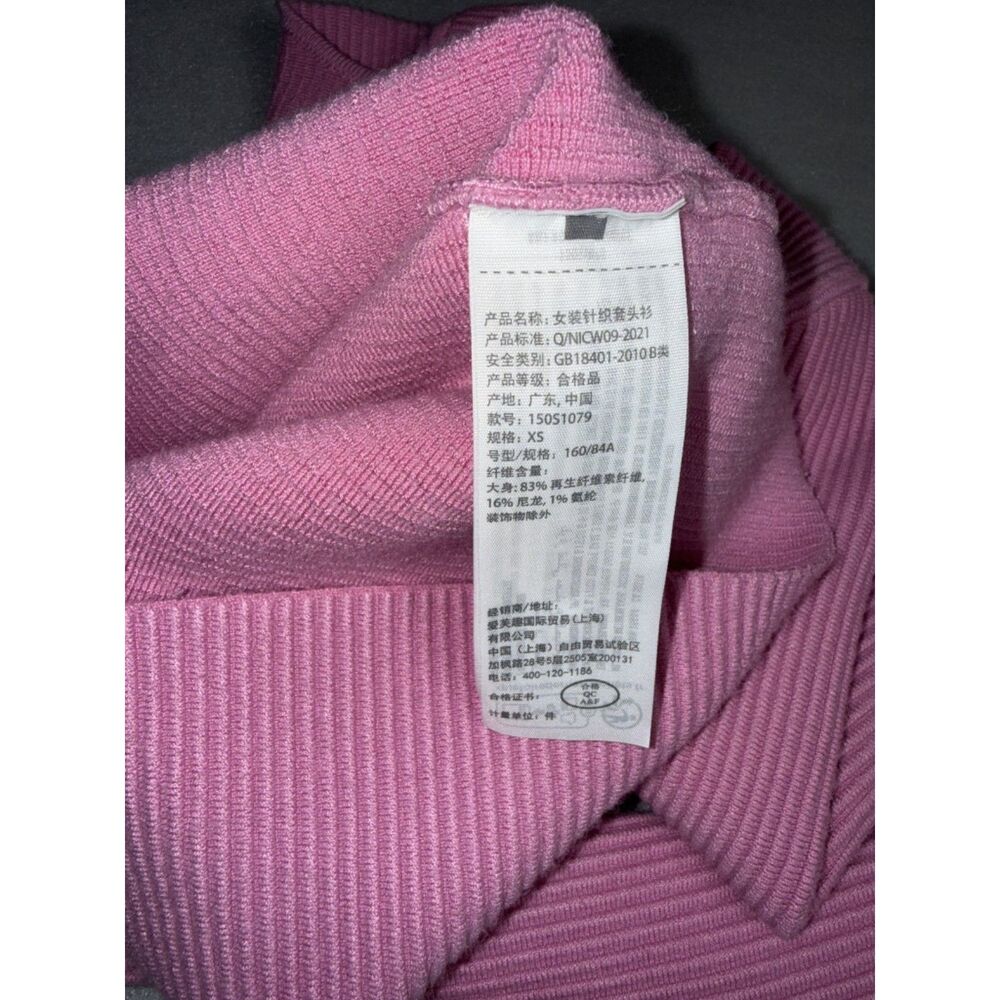 Y2K Abercrombie and Fitch Pink Long Sleeve Crop Top Size XS - Picture 9 of 11